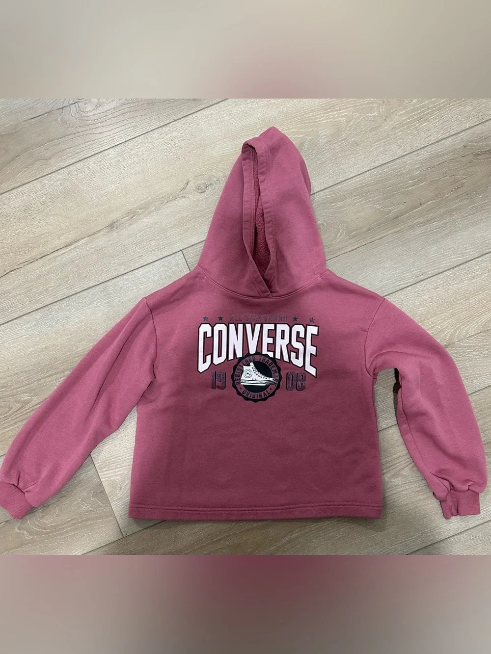 Converse Rose-Pink Hooded Sweatshirt